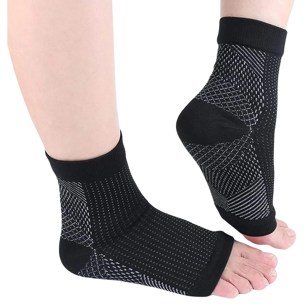 Compression Socks Zoned Compression Open Toe Non-Slip