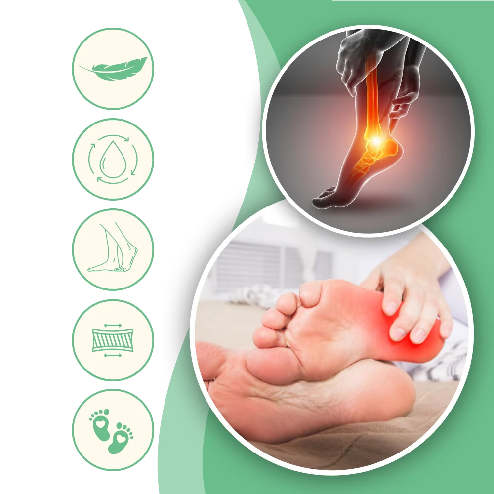 Compression Socks Zoned Compression Open Toe Non-Slip