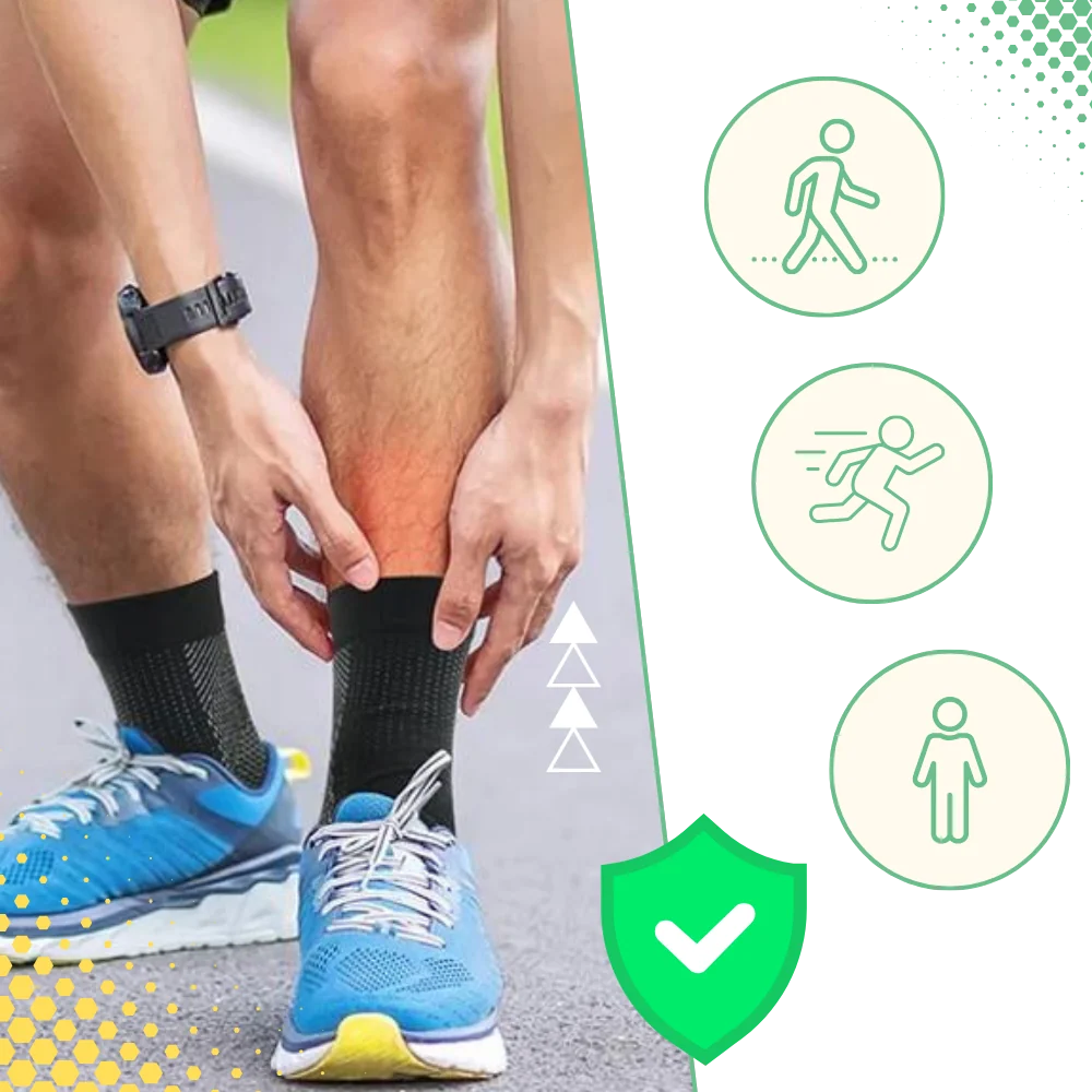 Compression Socks Zoned Compression Open Toe Non-Slip