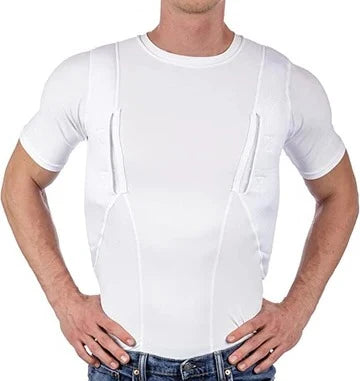 Concealed Carry Shirt Dual Holsters Breathable Compression