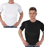 Concealed Carry Shirt Dual Holsters Low Profile Compression Fit