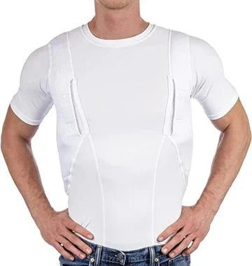 Concealed Carry Shirt Dual Holsters Low Profile Compression Fit