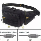 Concealed Carry Waist Pack Adjustable Multi-Pocket