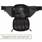 Concealed Carry Waist Pack Adjustable Multi-Pocket