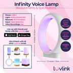 Connection Lamp Touch-Activated Color Swirl & Voice Messaging