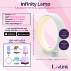Connection Lamp Touch-Activated Color Swirl & Voice Messaging