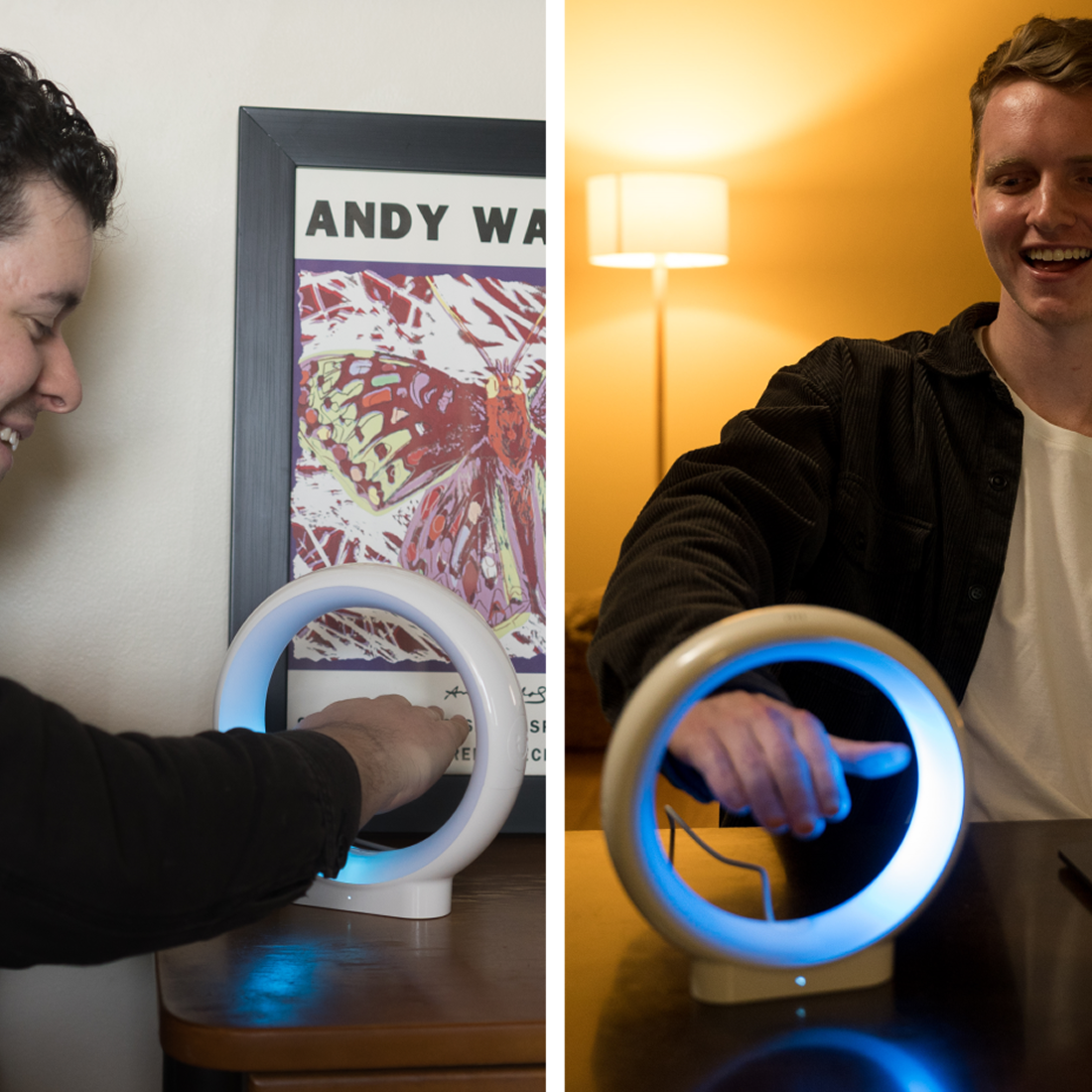 Connection Lamp Touch-Activated Color Swirl & Voice Messaging
