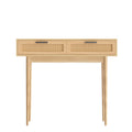 Console Table Rattan Drawers & Solid Eucalyptus Legs