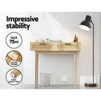 Console Table Rattan Drawers & Solid Eucalyptus Legs