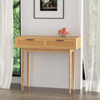 Console Table Rattan Drawers & Solid Eucalyptus Legs