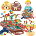 Construction Play Set Battery-Powered Screwdriver 80 Pieces