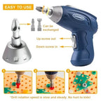 Construction Play Set Battery-Powered Screwdriver 80 Pieces