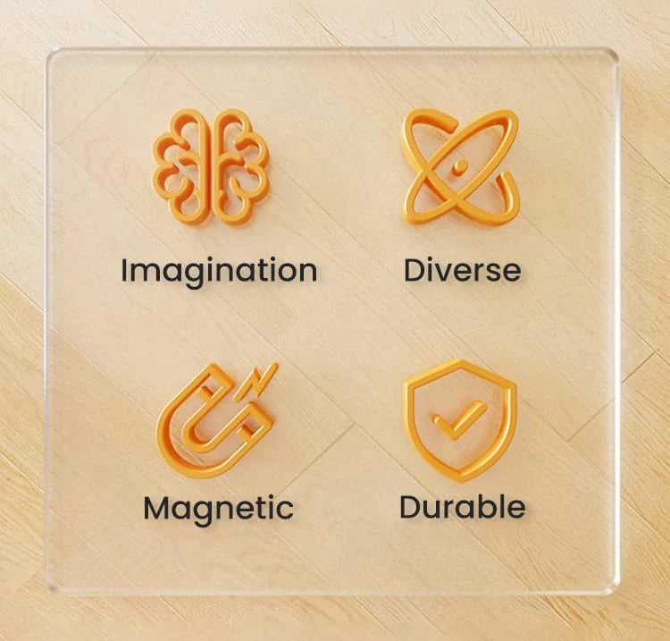 Construction Set Magnetic Snap Transformable Vehicles