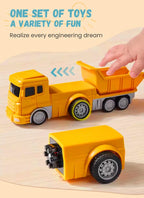 Construction Set Magnetic Snap Transformable Vehicles