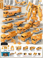 Construction Set Magnetic Snap Transformable Vehicles