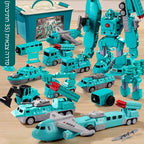 Construction Set Magnetic Snap Transformable Vehicles