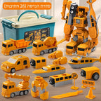 Construction Set Magnetic Snap Transformable Vehicles