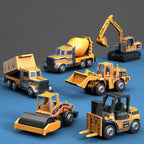 Construction Truck Playset Crane Movable Arm Light & Sound