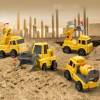Construction Vehicle Set 5 Friction-Powered Vehicles Lights & Sounds