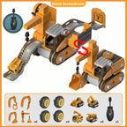 Construction Vehicle Set Electric & Manual Includes Screwdriver