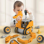 Construction Vehicle Set Over 120 Parts Storage Box