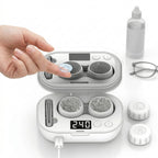 Contact Lens Cleaner Ultrasonic Dual Chambers USB Rechargeable