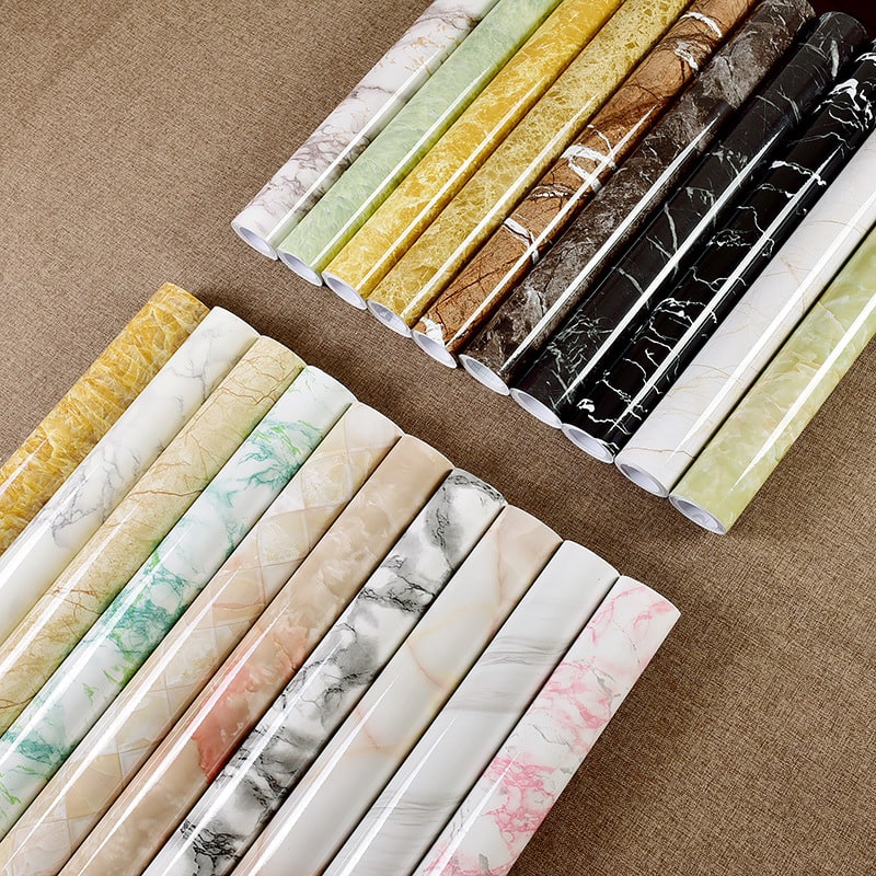 Contact Paper Marble Peel-And-Stick Waterproof & Washable