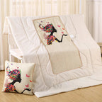 Convertible Pillow Blanket Polyester Filled Cozy Warmth