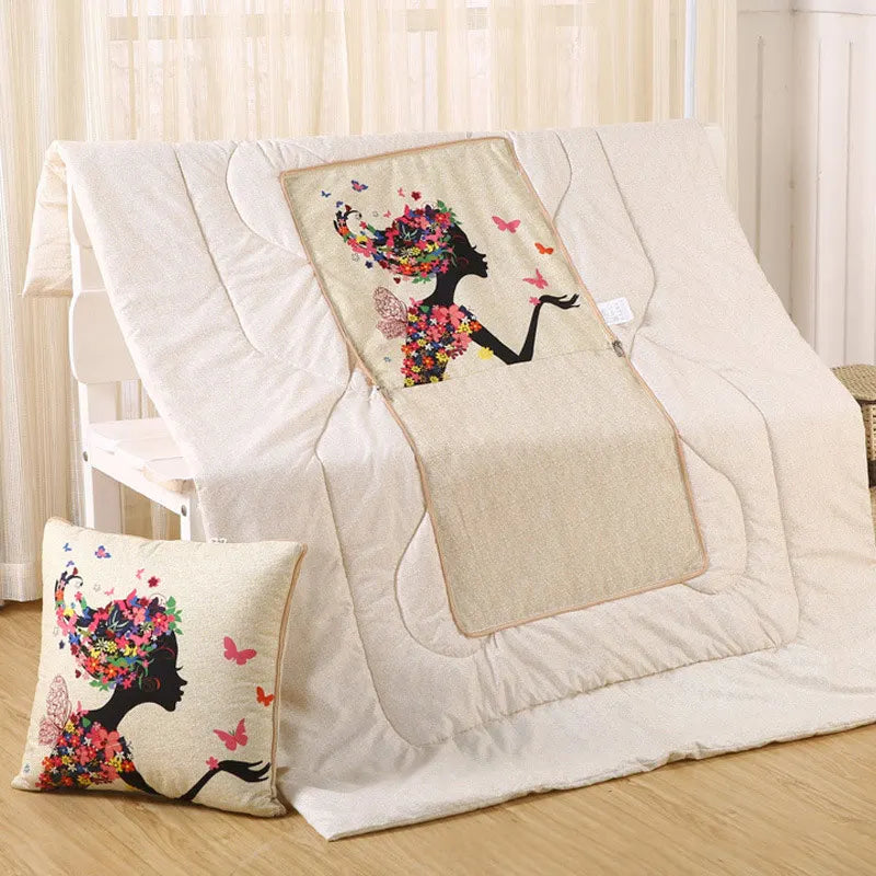Convertible Pillow Blanket Polyester Filled Cozy Warmth