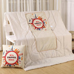 Convertible Pillow Blanket Polyester Filled Cozy Warmth