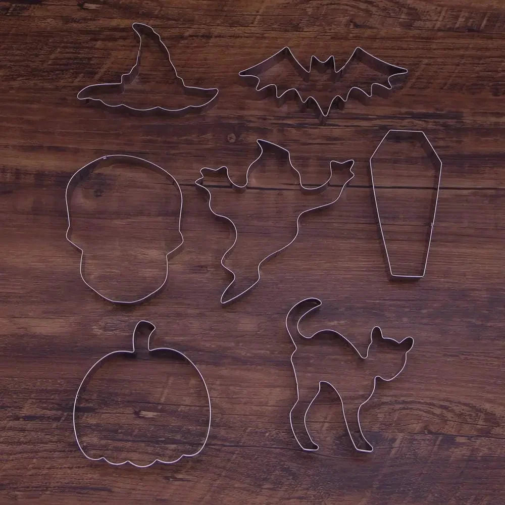 Cookie Cutter Set 7-Piece Halloween Stainless Steel