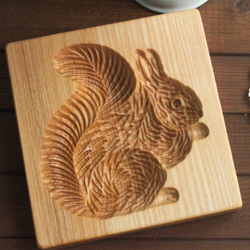 Cookie Cutter Set Two Piece Beech Wood Beeswax Finish