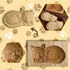 Cookie Cutter Set Two Piece Beech Wood Beeswax Finish