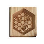 Cookie Cutter Set Two Piece Beech Wood Beeswax Finish