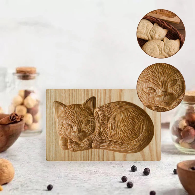 Cookie Cutter Two-Piece Beech Wood Set of 7
