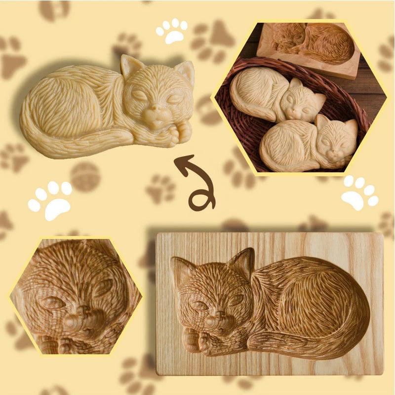 Cookie Cutter Two-Piece Beech Wood Set of 7