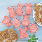 Cookie Cutters Cartoon Plastic Food-Safe Set of 8