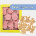Cookie Cutters Cartoon Plastic Food-Safe Set of 8