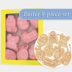 Cookie Cutters Cartoon Plastic Food-Safe Set of 8
