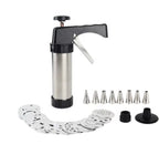 Cookie Press Stainless Steel 13 Interchangeable Molds & 8 Nozzles