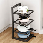 Cookware Rack Adjustable Shelves Reinforced Steel