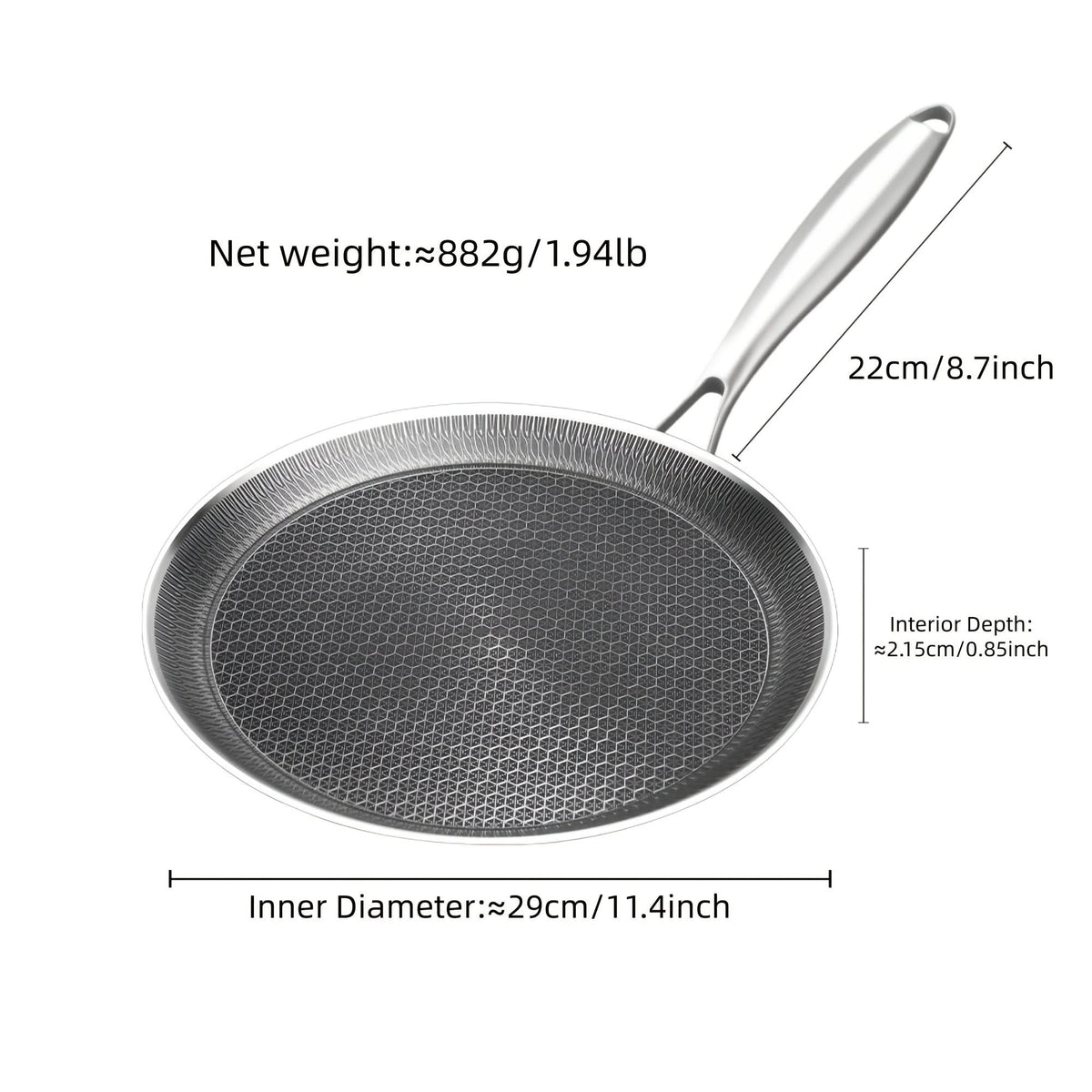Cookware Set Stainless Steel Even Heat Distribution