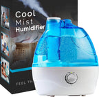 Cool Mist Humidifier Ultrasonic 360° Nozzle Auto Shutoff