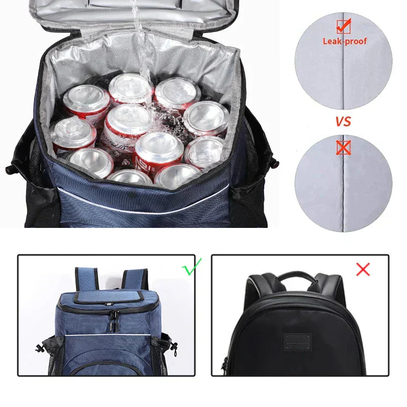 Cooler Backpack Insulated Water-Resistant 25L Capacity