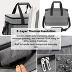 Cooler Bag Insulated 35 L Capacity Waterproof Food-Grade Lining