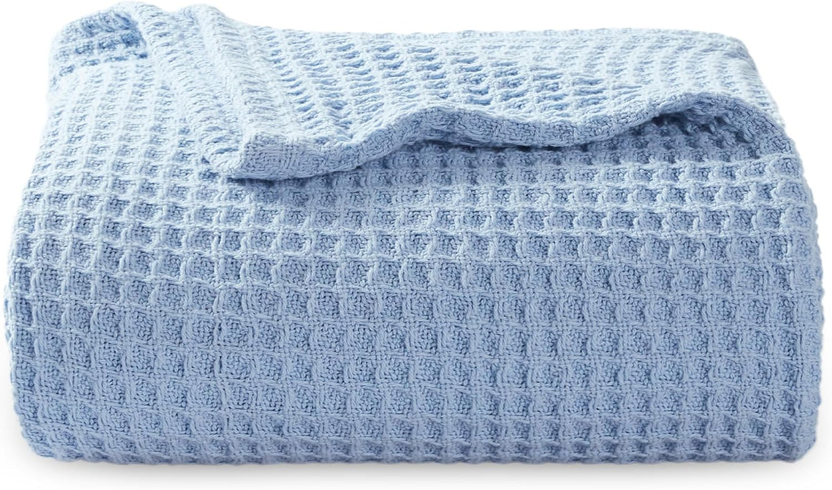 Cooling Blanket 100% Long-Staple Cotton Waffle Weave