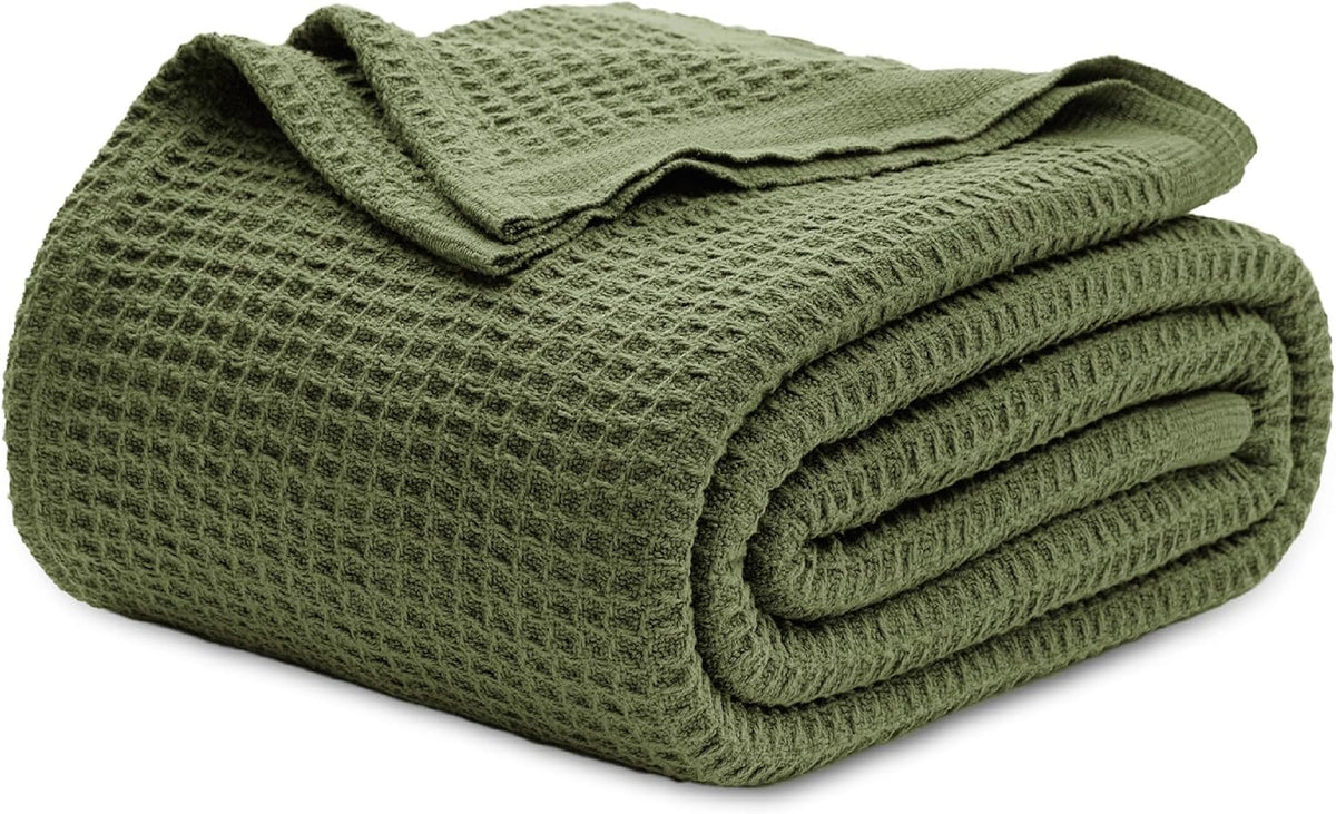 Cooling Blanket 100% Long-Staple Cotton Waffle Weave
