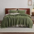 Cooling Blanket 100% Long-Staple Cotton Waffle Weave