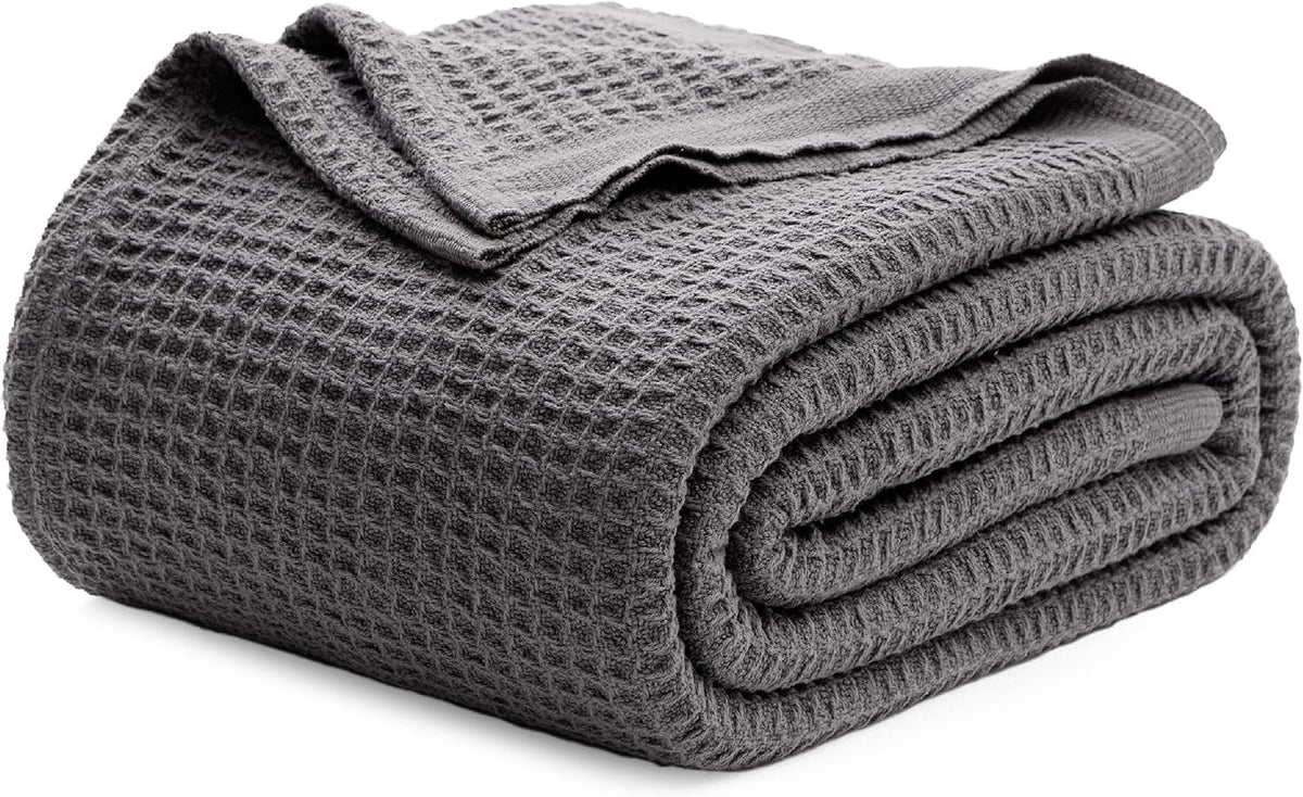 Cooling Blanket 100% Long-Staple Cotton Waffle Weave
