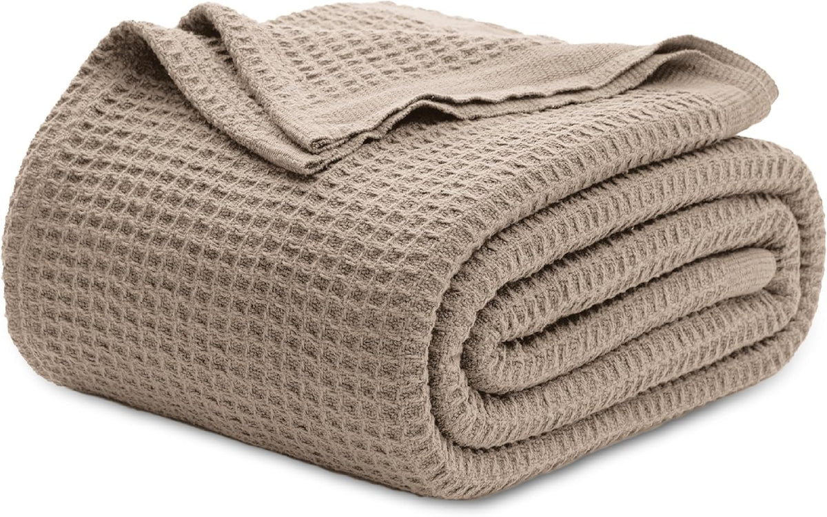 Cooling Blanket 100% Long-Staple Cotton Waffle Weave